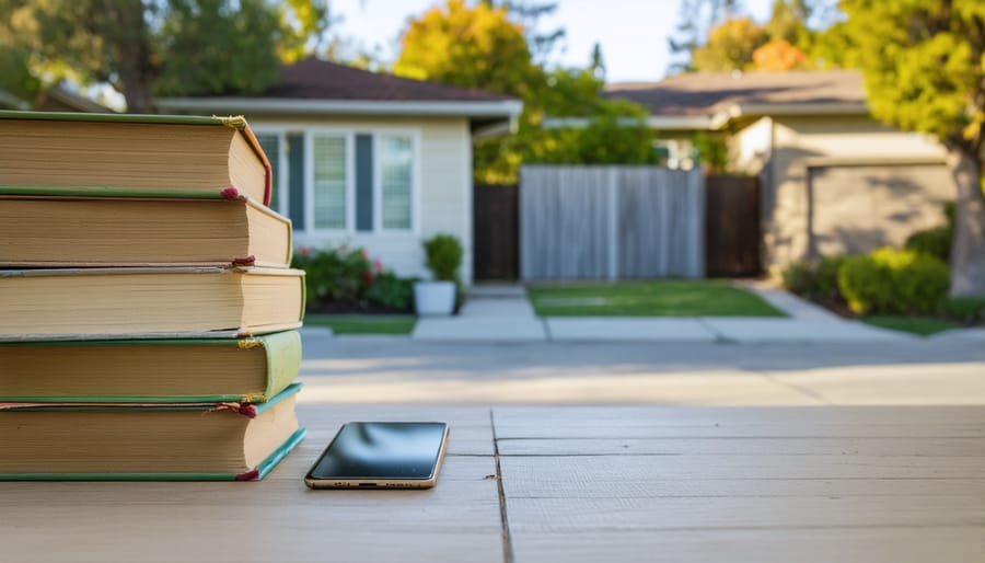 Community members sharing self-published financial education materials